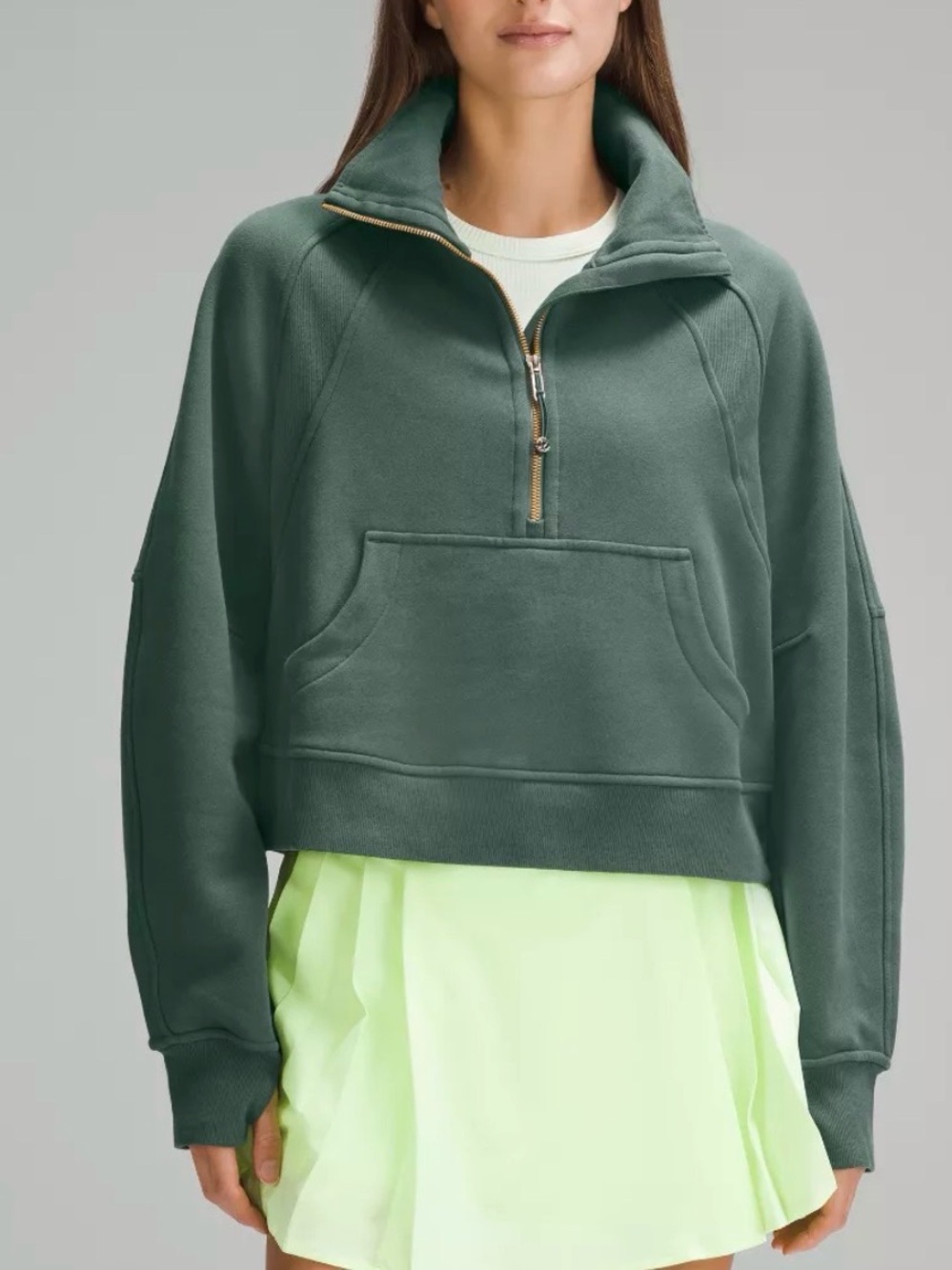 RARE Lululemon Funnel Neck Half-Zip Scuba - XS/S